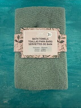 Exfoliating Bath Towel - Sage Green